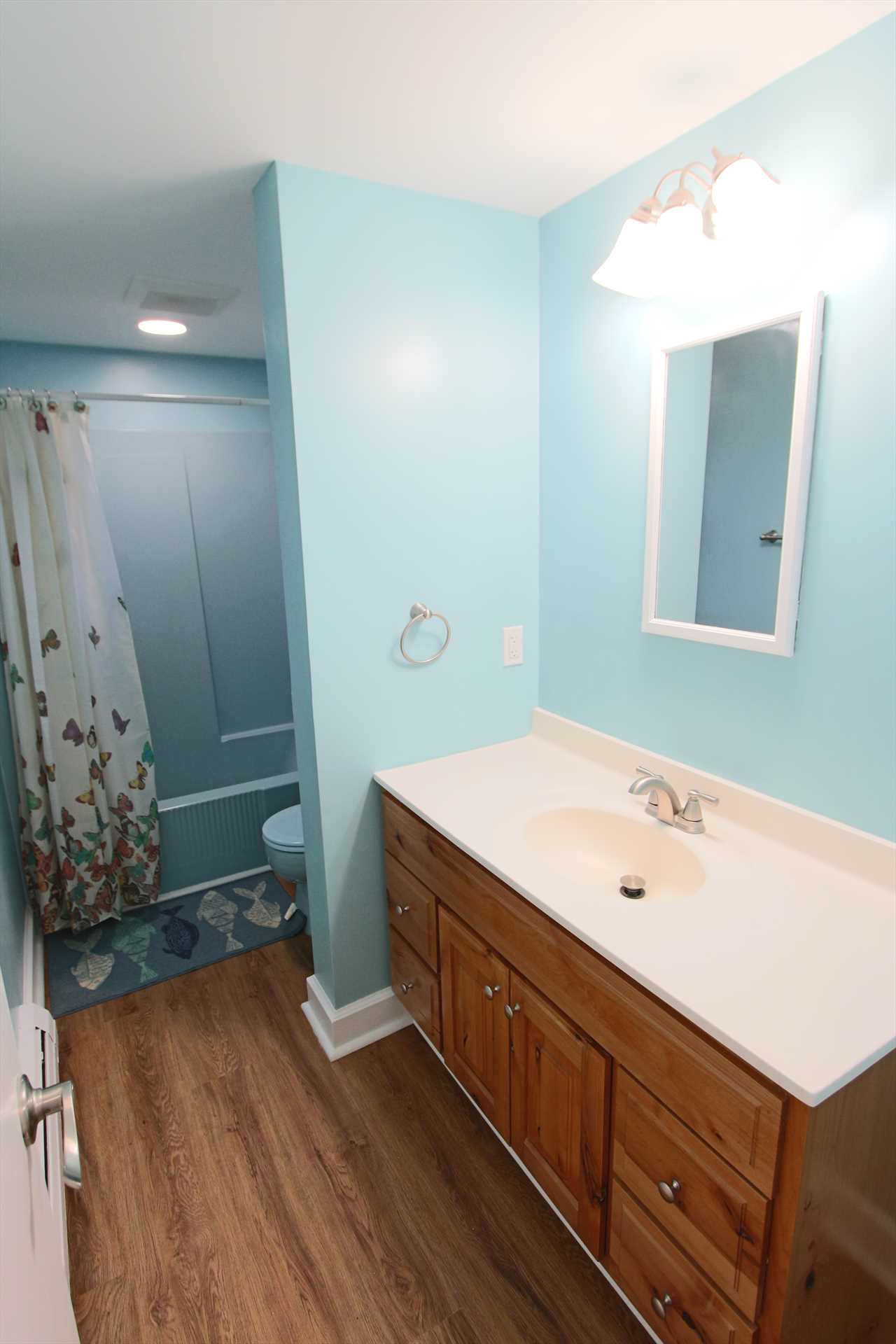 Shared Bathroom on Lower Level with Tub and Shower