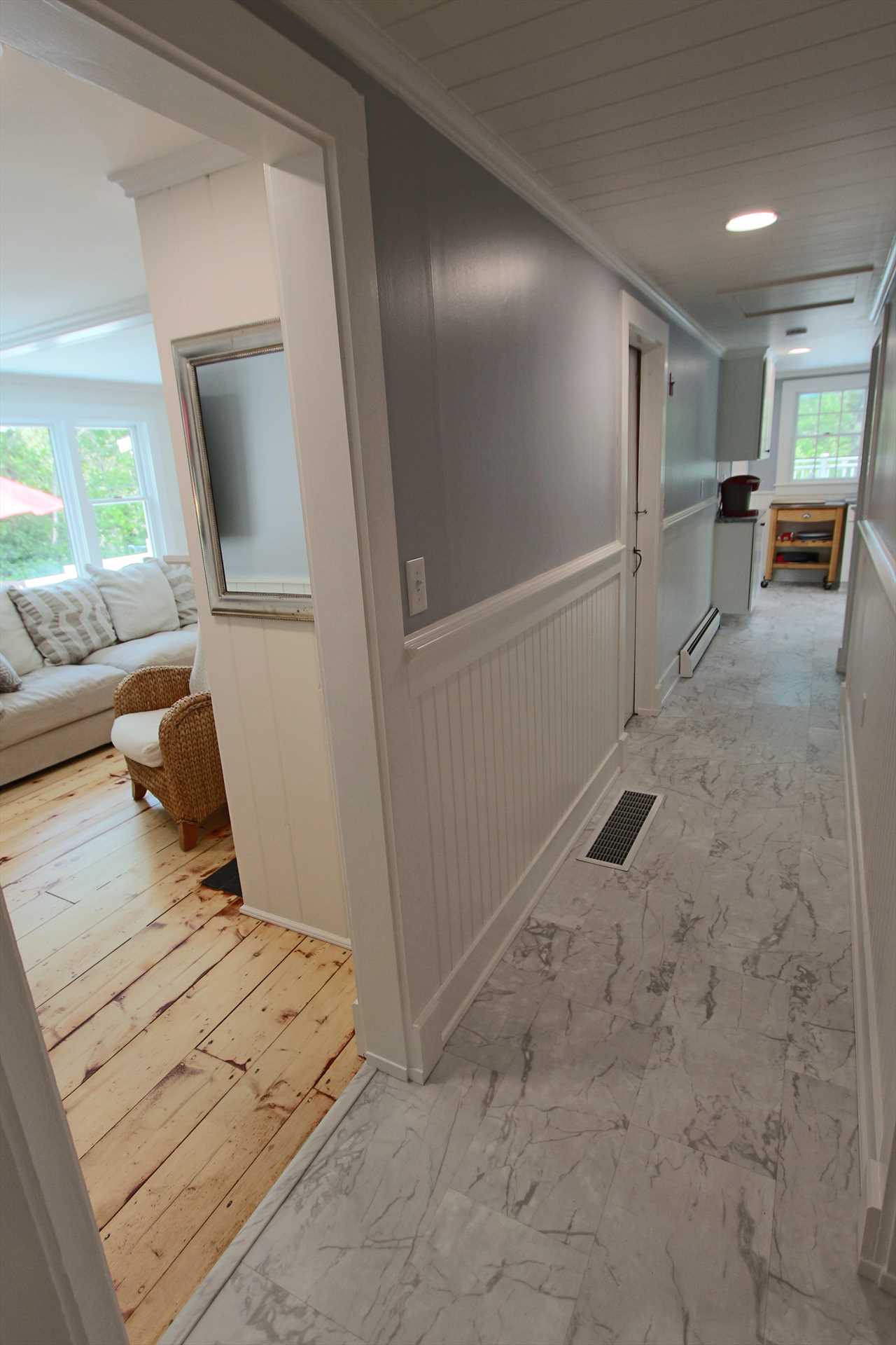 Hall Into Living area or kitchen