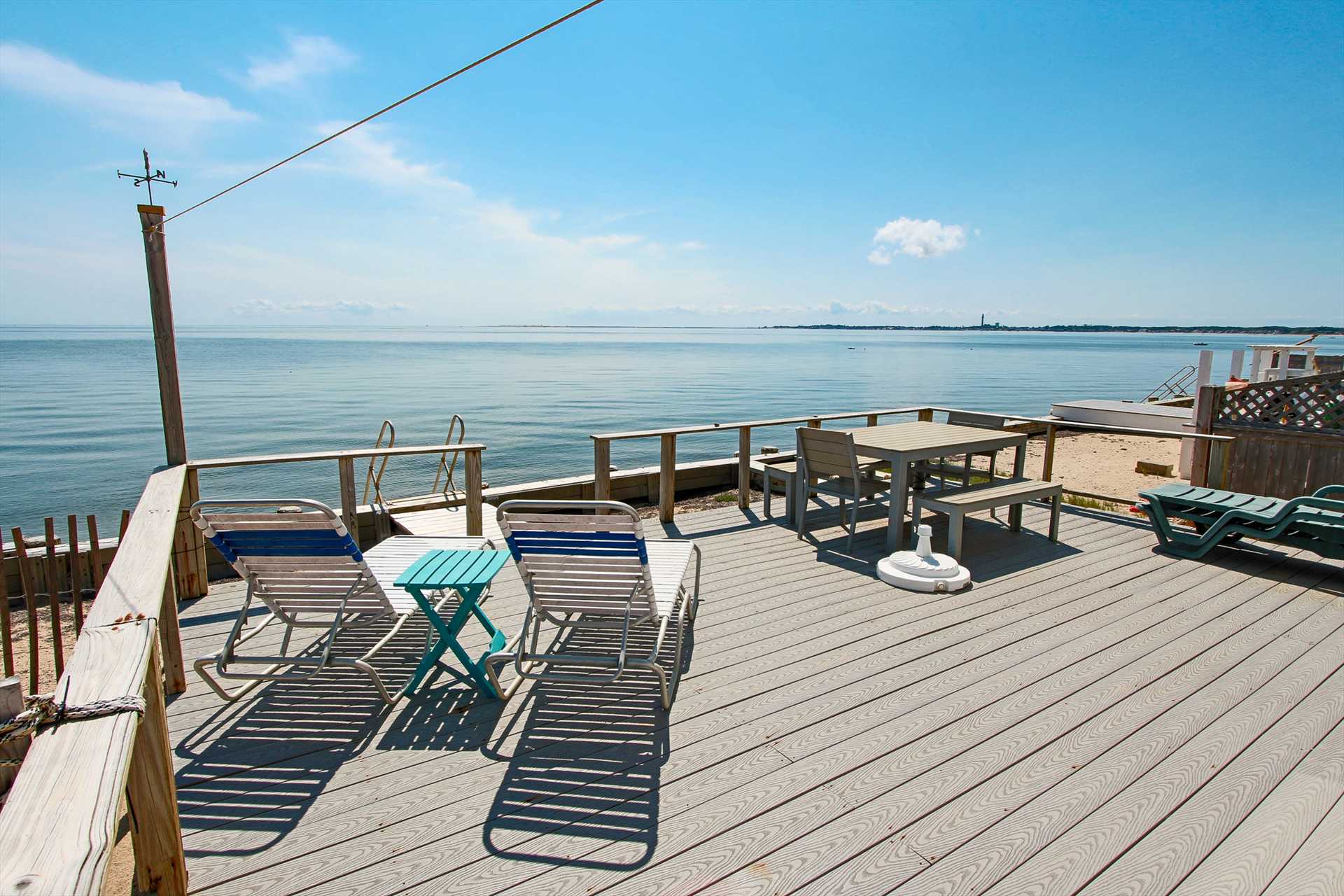 Private Deck facing Cape Cod Bay