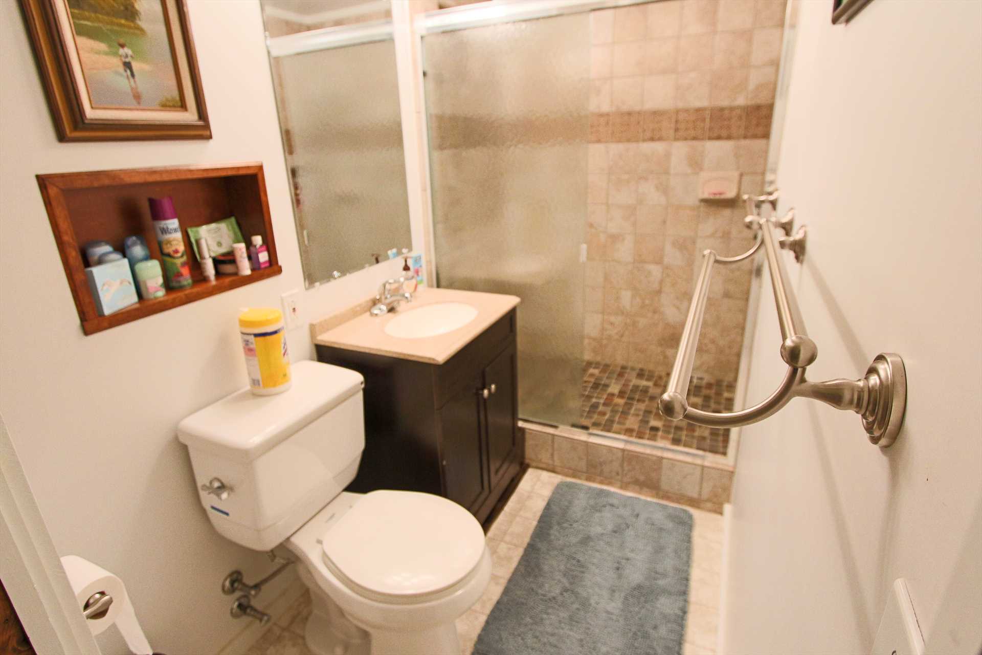 Bathroom on Lower Level with Shower