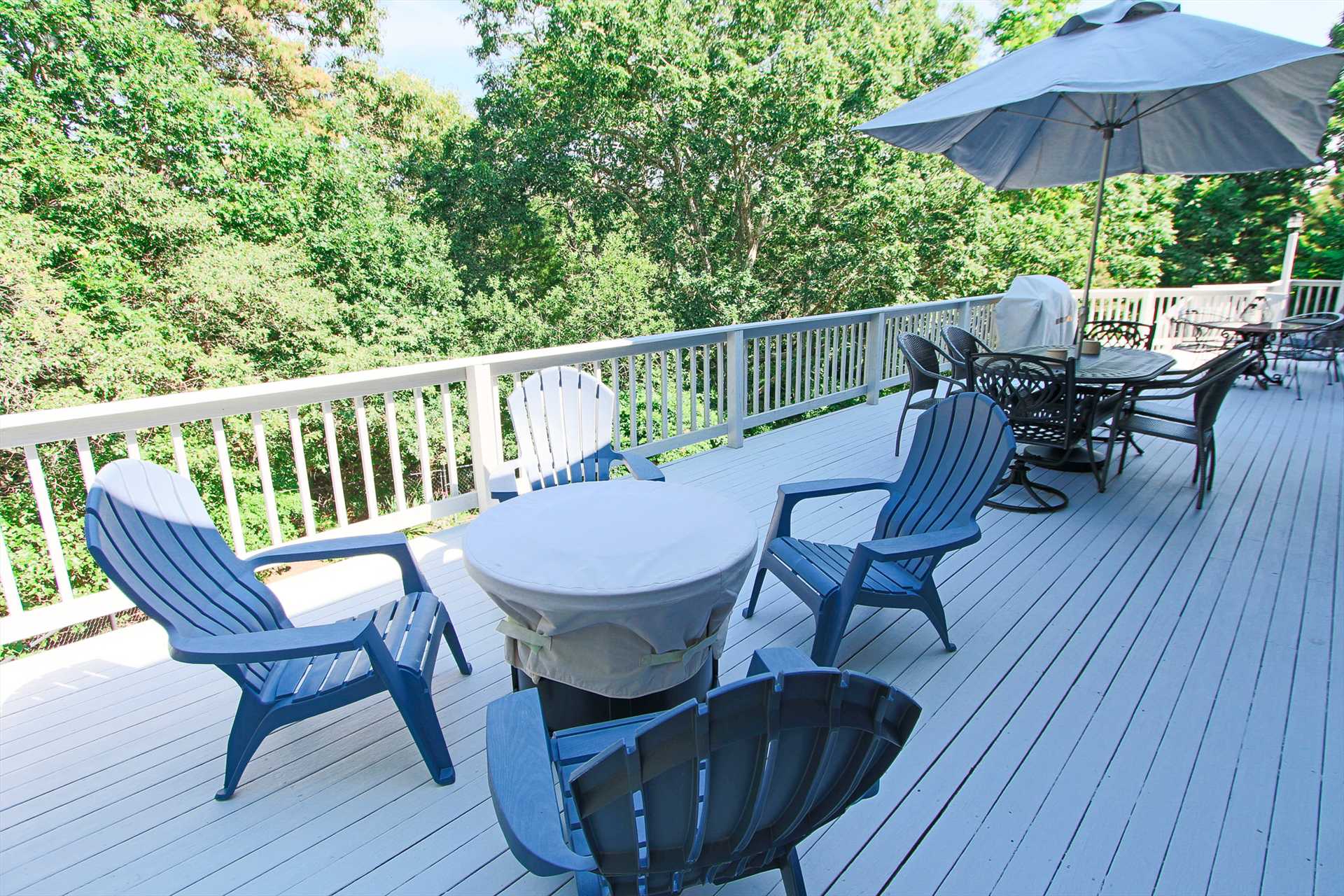 Deck with Propane Fire Pit
