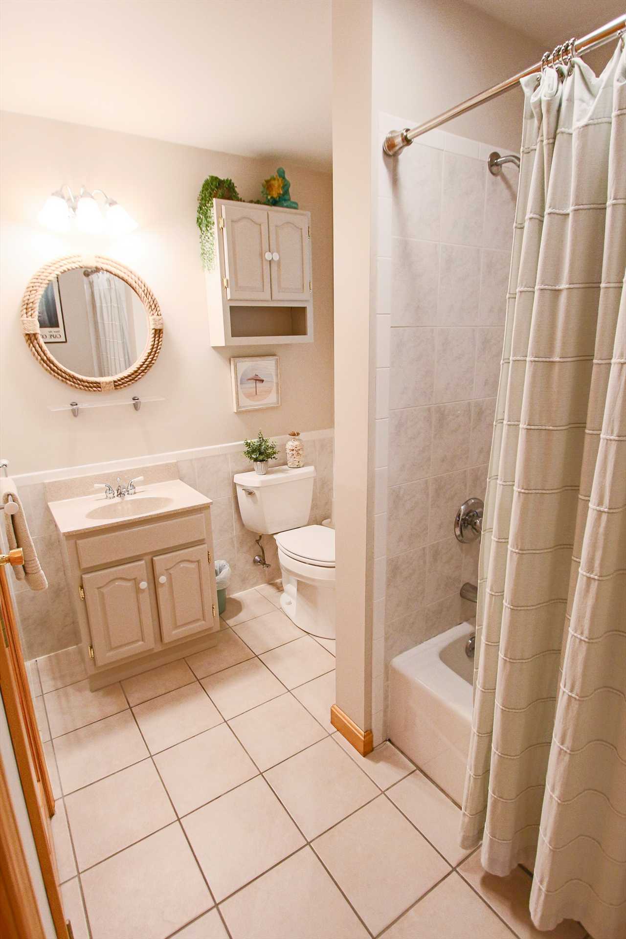 Private bath in Bedroom #4 - Tub 