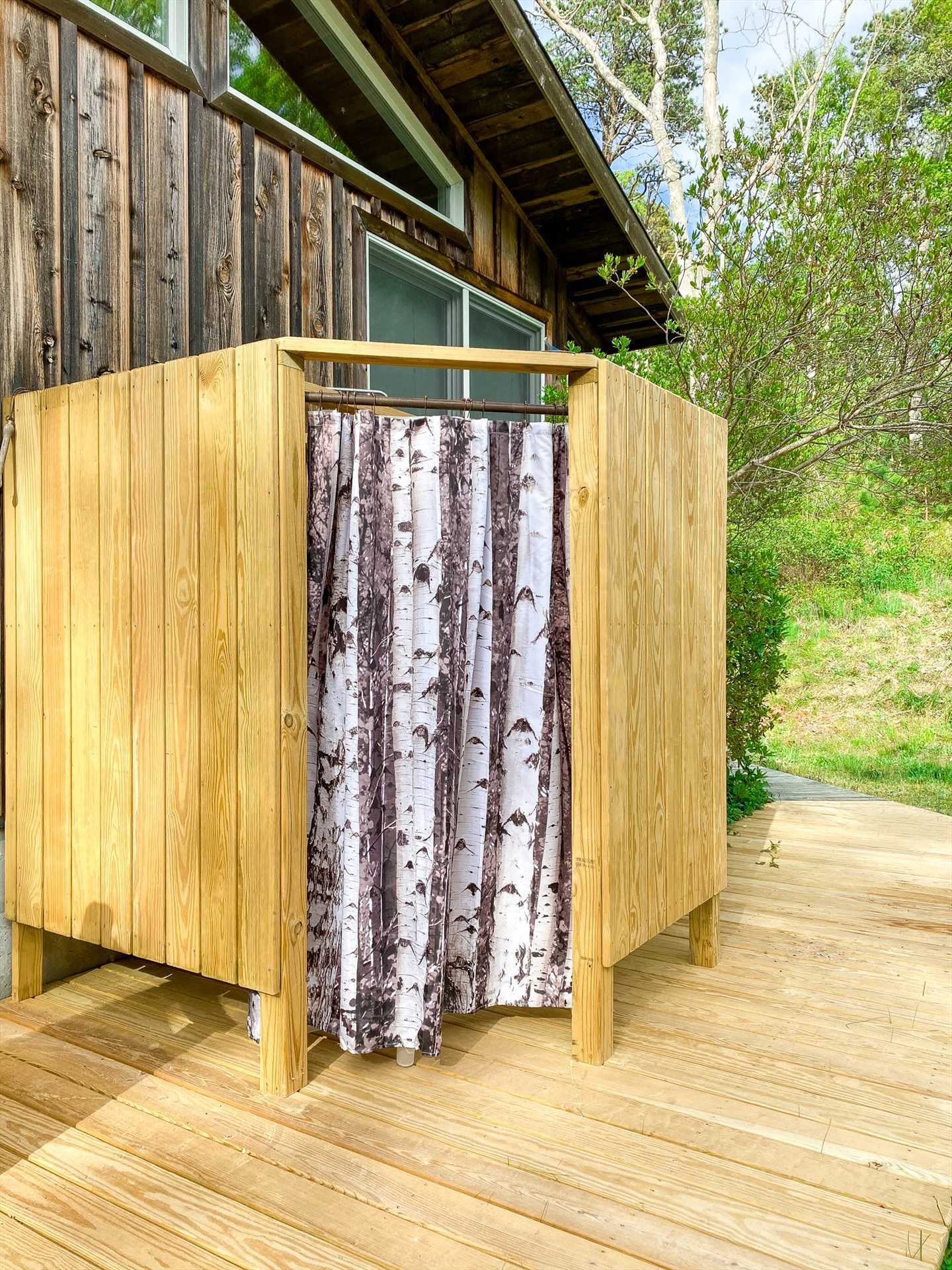 Enclosed Outdoor Shower