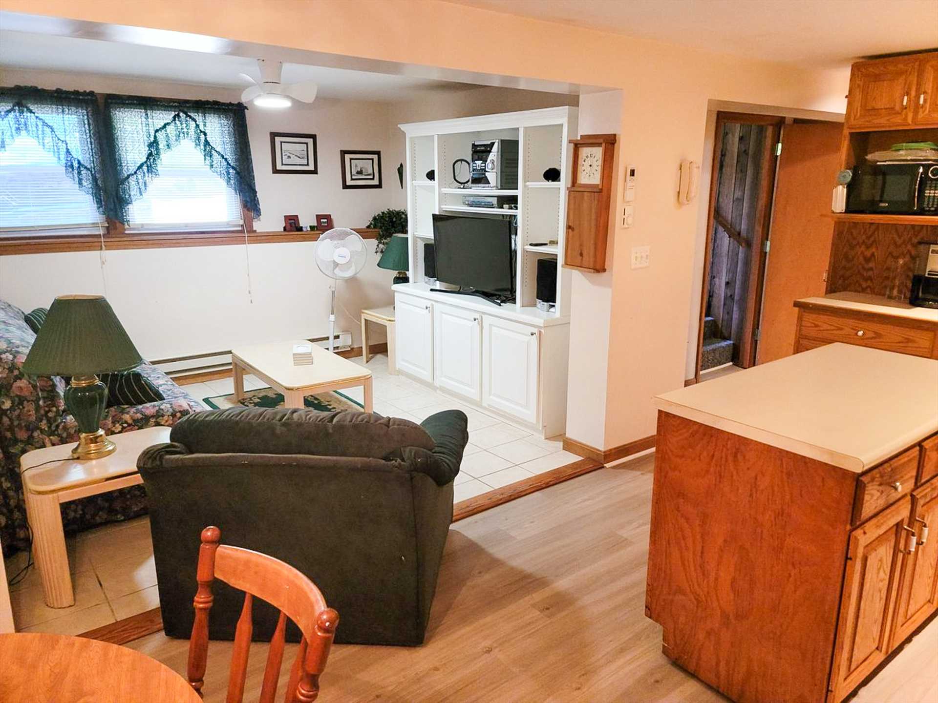 Lower Level Kitchen and Living